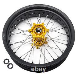 173.5 174.25 Spoke Front Rear Wheels Gold Hubs Black Rims for Surron Ultra Bee