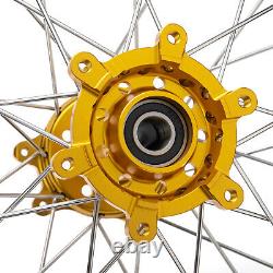 173.5 174.25 Spoke Front Rear Wheels Gold Hubs Black Rims for Surron Ultra Bee