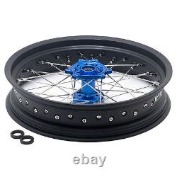 17 Spoke Front + Rear Wheels Bue Hubs Black Rims for Sur-Ron Ultra Bee E-Bike