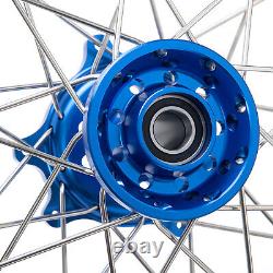 17 Spoke Front + Rear Wheels Bue Hubs Black Rims for Sur-Ron Ultra Bee E-Bike