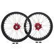 17 Spoke Front & Rear Wheels Red Hubs Black Rims For Sur-ron Ultra Bee E-bike