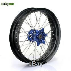 17 Supermoto Complete F-R Wheels Rims Spokes for Yamaha YZF 250 YZ-F 450 14 15