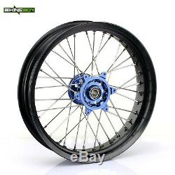 17 Supermoto Complete F-R Wheels Rims Spokes for Yamaha YZF 250 YZ-F 450 14 15