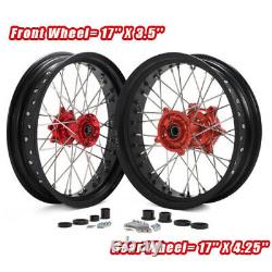 17x3.5 +17x4.25 Front Rear Spoke Wheels Rim Hub Set for SUR-RON Storm Bee E-Bike