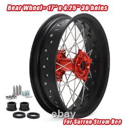 17x3.5 +17x4.25 Front Rear Spoke Wheels Rim Hub Set for SUR-RON Storm Bee E-Bike