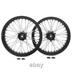 17x3.5 17x4.25 Spoke Front Rear Wheels Rims Hubs Black for SUR-RON Ultra Bee 23+