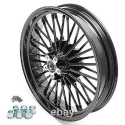 18X3.5 Fat Spoke Wheels Rims Set for Harley Road King Glide Street Glide 00-07