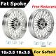 18x3.5 Fat Spoke Wheels Rims Set For Harley Softail Heritage Deluxe Custom Fxst