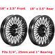 18x3.5 Fat Spoke Wheels Rims For Harley Softail Heritage Fatboy Custom Deluxe