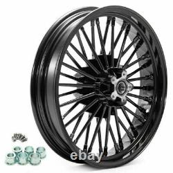 18X3.5 Fat Spoke Wheels Rims for Harley Softail Heritage Fatboy Custom Deluxe