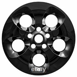 18 5 Spoke Gloss Black Wheel Skins for 2013-2018 Jeep Wrangler JK Sahara