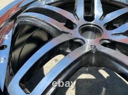 18 Black Wheels Rims Chrome Lip Oe Factory