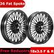 18 Front Rear Fat Spoke Wheels Rims For Harley Touring 00-07 Road Electra Glide