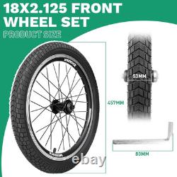 18 Inch Bicycle Front Wheel 14Gx32H Spokes with ED Brass Nipples 100Mm Front