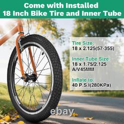18 Inch Bicycle Front Wheel 14Gx32H Spokes with ED Brass Nipples 100Mm Front