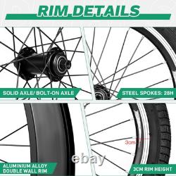 18 Inch Bicycle Front Wheel 14Gx32H Spokes with ED Brass Nipples 100Mm Front