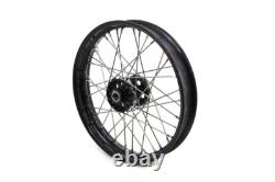18 X 2.15 Replica Front or Rear Spoke Wheel BLK for WL UL EL FL 1936-66 Harley