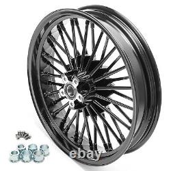 18x3.5 16x5.5 Fat Spoke Wheels Rims Set for Harley Softail Fatboy Deuce Springer