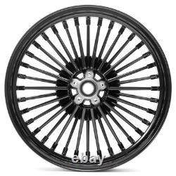 18x3.5 Fat Spoke Rims Front Rear Wheels for Harley Touring Electra Glide 00-07