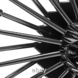 18x3.5 Fat Spoke Rims Front Rear Wheels for Harley Touring Electra Glide 00-07