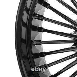 18x3.5 Fat Spoke Rims Front Rear Wheels for Harley Touring Electra Glide 00-07