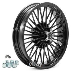 18x3.5 Fat Spoke Rims Front Rear Wheels for Harley Touring Electra Glide 00-07