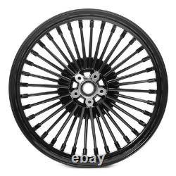 18x3.5 Fat Spoke Rims Front Rear Wheels for Harley Touring Electra Glide 00-07