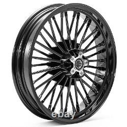 18x3.5 Front Rear Fat Spoke Wheels for Harley Touring Street Road Electra Glide