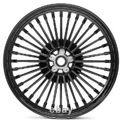 18x3.5 Front Rear Fat Spoke Wheels for Harley Touring Street Road Electra Glide