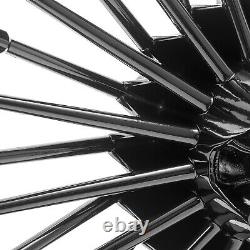 18x3.5 Front Rear Fat Spoke Wheels for Harley Touring Street Road Electra Glide