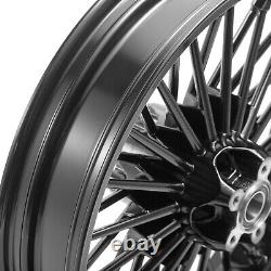 18x3.5 Front Rear Fat Spoke Wheels for Harley Touring Street Road Electra Glide