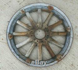 1923 1924 Buick 24 WOOD SPOKE WHEEL with RIM Original Steel Fellow Script Lugs