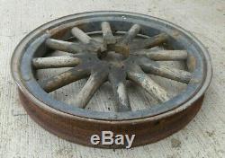 1923 1924 Buick 24 WOOD SPOKE WHEEL with RIM Original Steel Fellow Script Lugs