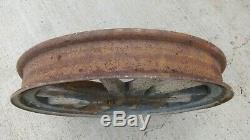 1923 1924 Buick 24 WOOD SPOKE WHEEL with RIM Original Steel Fellow Script Lugs
