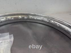 1960-1969 Honda Dream Front And Rear Wheel Rims With Chrome Spoke Set