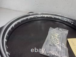 1960-1969 Honda Dream Front And Rear Wheel Rims With Chrome Spoke Set