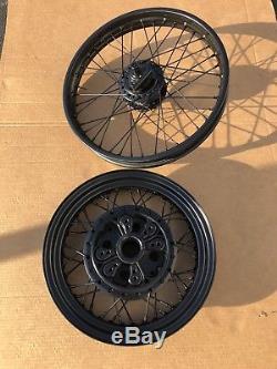 1969-78 Honda Cb750 Cb Cafe Racer Rims Wheels Front 19 Rear 16 Harley Spokes