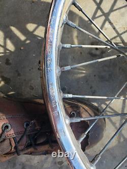 1970-1976 Honda CB750 Spoked Front, 19-inch Front 1.85x19 with Brake Rotor