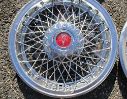 1977 to 1981 Pontiac Bonneville Firebird wire spoke 15 inch hubcaps wheel covers