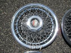 1978 to 1985 Buick Lesabre Estate wagon 15 inch wire spoke hubcaps wheel covers