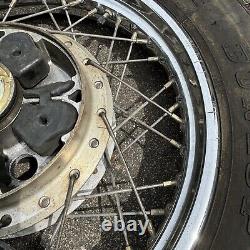1982 Honda CB650 CB 650 Spoke Spoked Rear Wheel And Tire 17 MT 2.5 Chrome