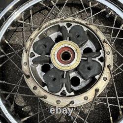 1982 Honda CB650 CB 650 Spoke Spoked Rear Wheel And Tire 17 MT 2.5 Chrome