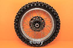 1987 86-87 TT350 XT350 OEM Front Rear Wheel Set Hub Rim Spokes Tire Center