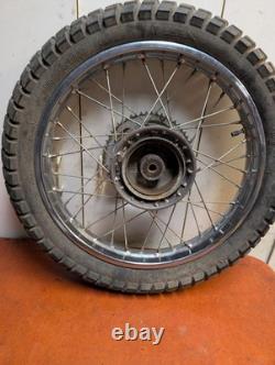 1988 HONDA NX125 NX 125 original COMPLETE REAR WHEEL RIM HUB SPOKED