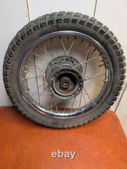 1988 HONDA NX125 NX 125 original COMPLETE REAR WHEEL RIM HUB SPOKED