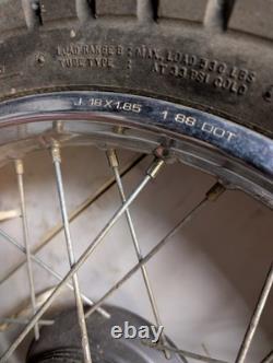 1988 HONDA NX125 NX 125 original COMPLETE REAR WHEEL RIM HUB SPOKED