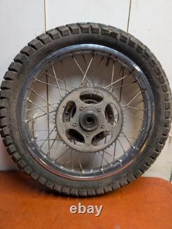 1988 HONDA NX125 NX 125 original COMPLETE REAR WHEEL RIM HUB SPOKED