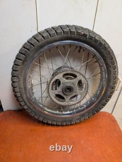 1988 HONDA NX125 NX 125 original COMPLETE REAR WHEEL RIM HUB SPOKED