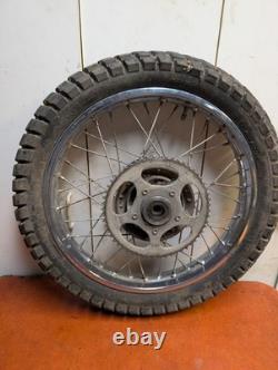 1988 HONDA NX125 NX 125 original COMPLETE REAR WHEEL RIM HUB SPOKED