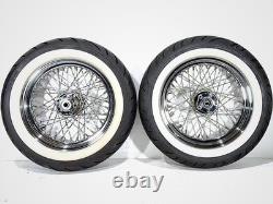 1990 Harley Electra Glide Touring Front Rear Wheel Rim Tire Spoked MT90B16 16